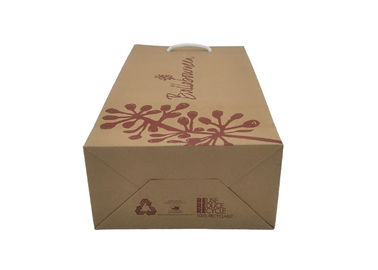 Brown Kraft Personalized Wine Boxes For Gifts Environmental Protection