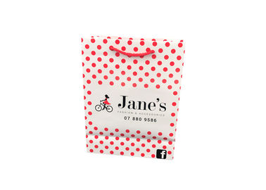 Decorative Colored Paper Gift Bags With Handles Customized Spot Printing